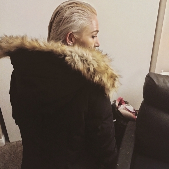 Sam Edelman black fur coat - Picture 2 of 12